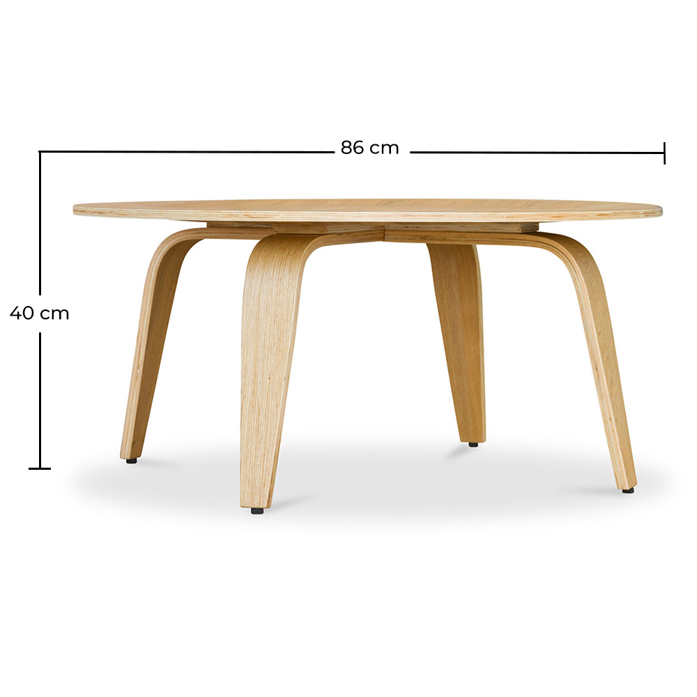 Mesa de Centro Redonda de Madera - Ply image 10