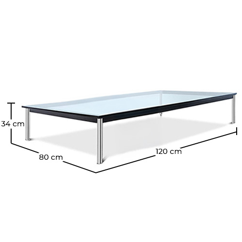 Mesa de Centro Cuadrada - Cristal  - 120 cm - Kart image 10
