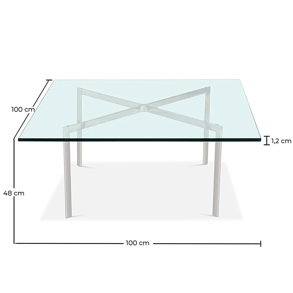 Mesa de Centro  Cuadrada -  Cristal - 12mm - Town  image 10