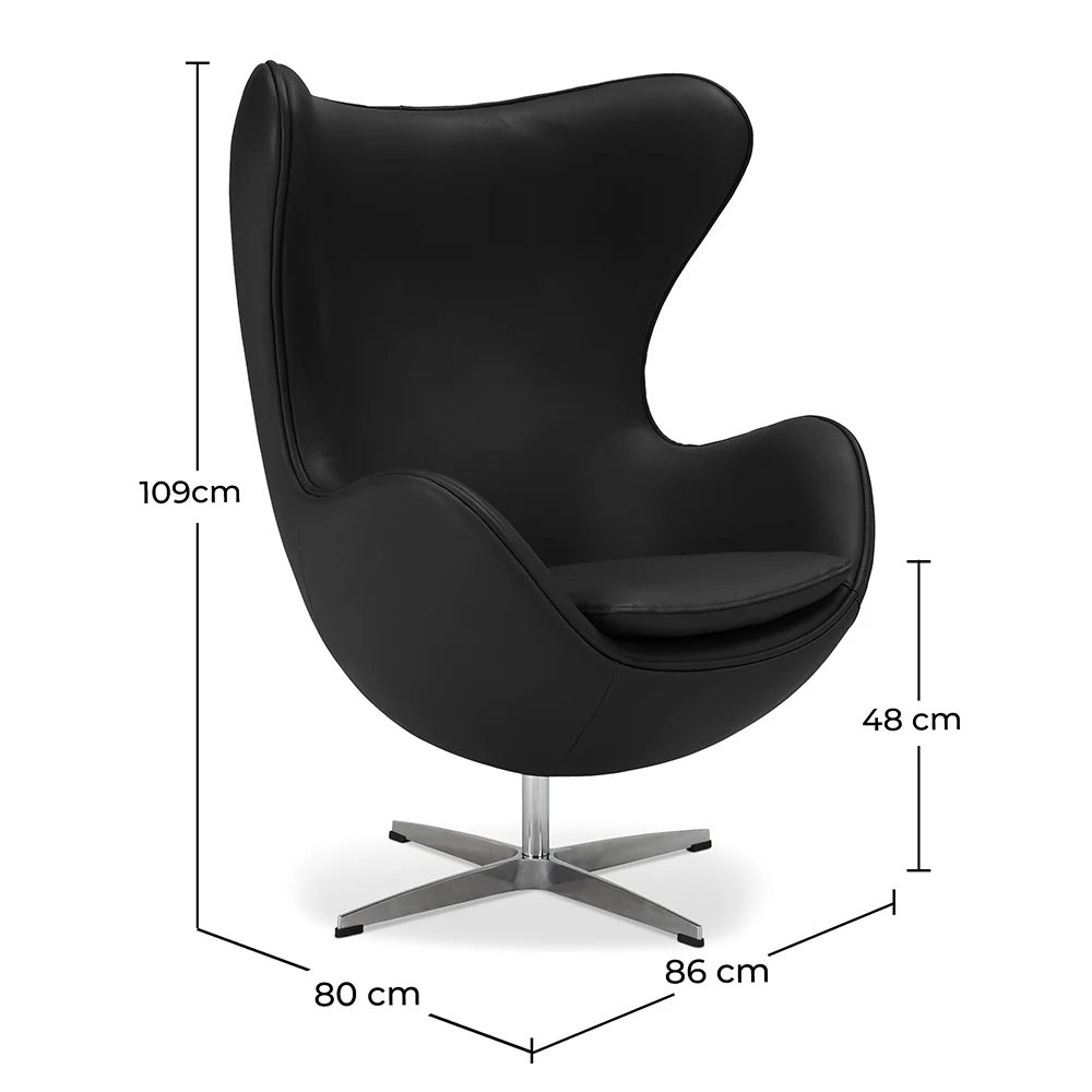 Sillón con Reposabrazos - Tapizado en Polipiel - Diseño Huevo - Brave  -  image 10