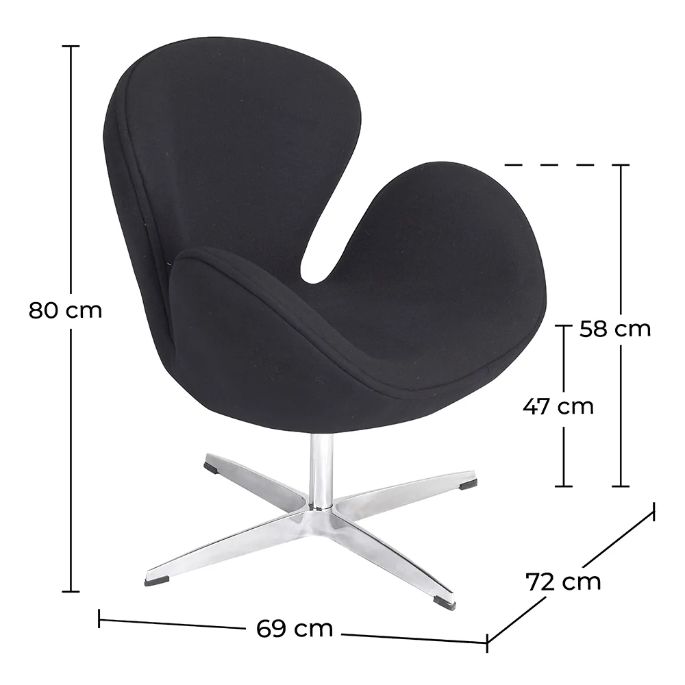 Sillón con reposabrazos - Tapizado en Tela - Svin image 10