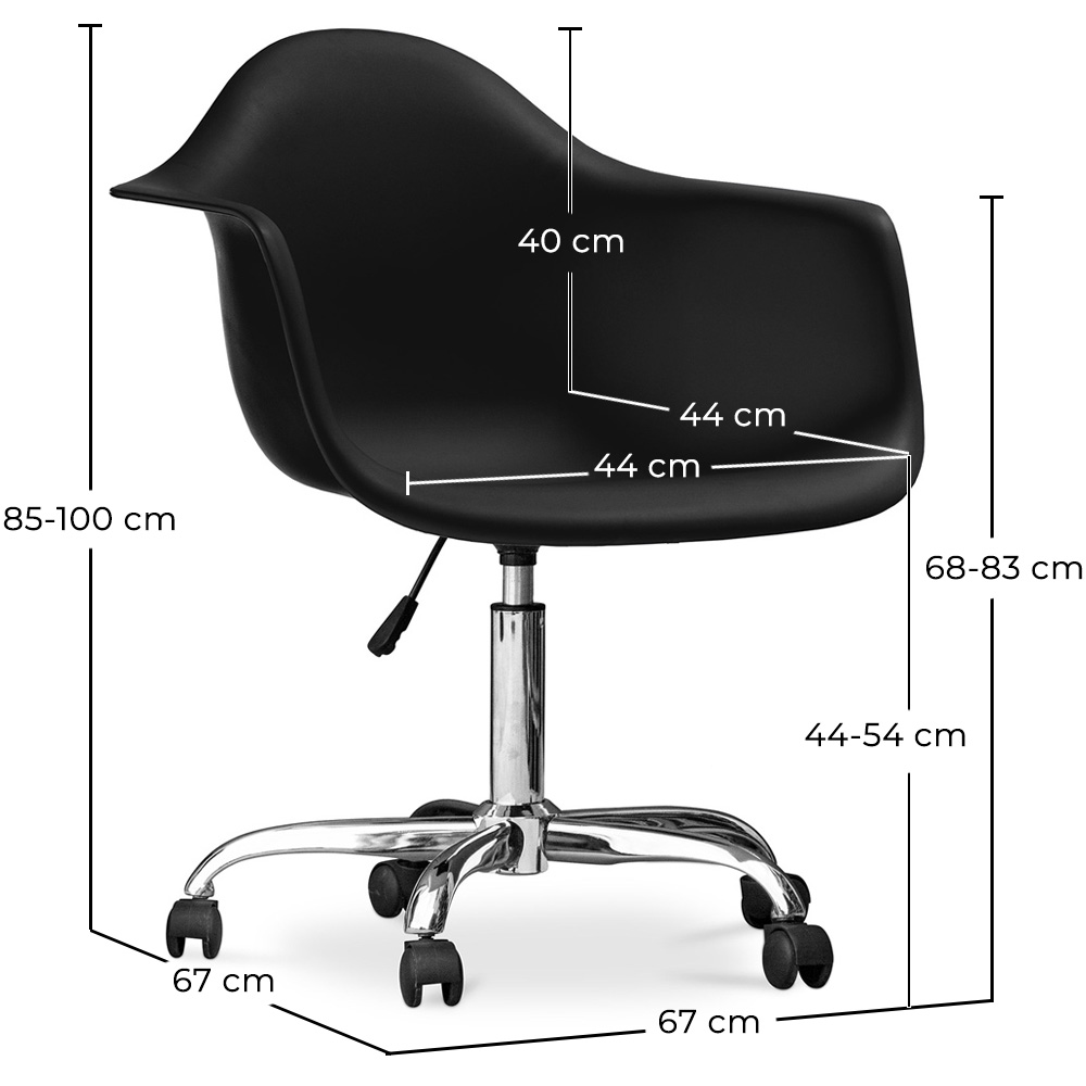 Silla de Oficina con reposabrazos - Silla de Escritorio con Ruedas  - Weston image 10