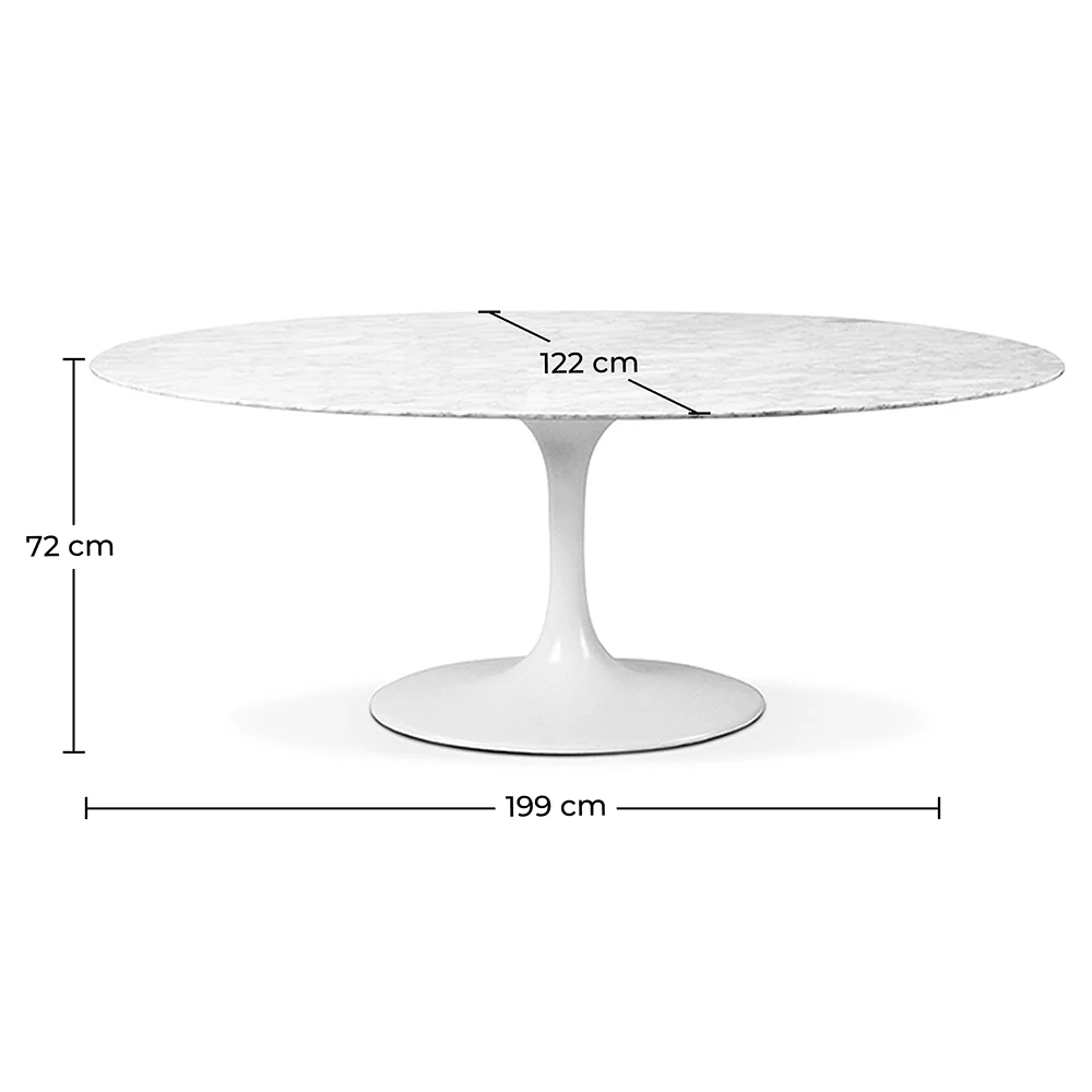 Mesa de Comedor Ovalada - Marmol - Tulip image 10