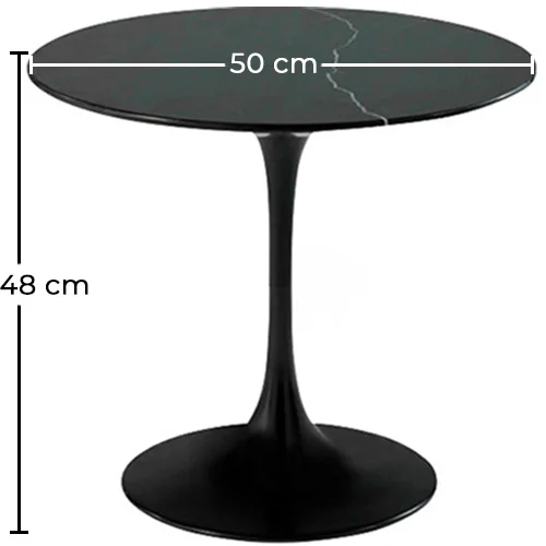 Mesa Auxiliar Redonda - Mármol - Tulip  image 10