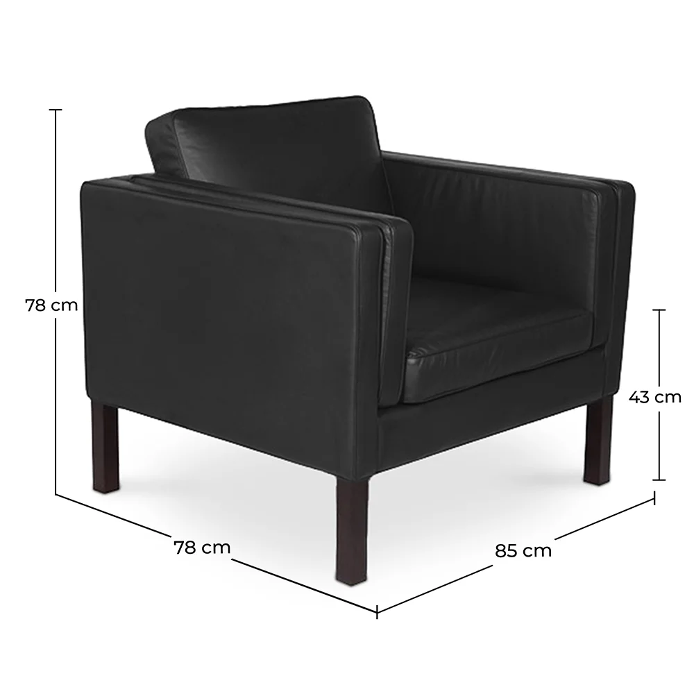 Sillón con Reposabrazo - Tapizado en Cuero - Betzalel  image 10