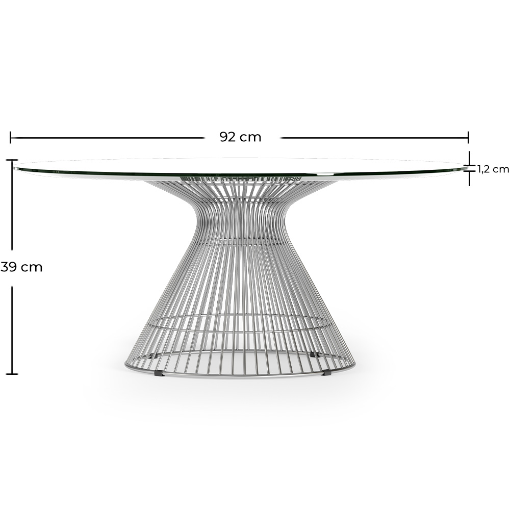 Mesa de Centro Rendonda - Diseño Cristal - Barrel image 10