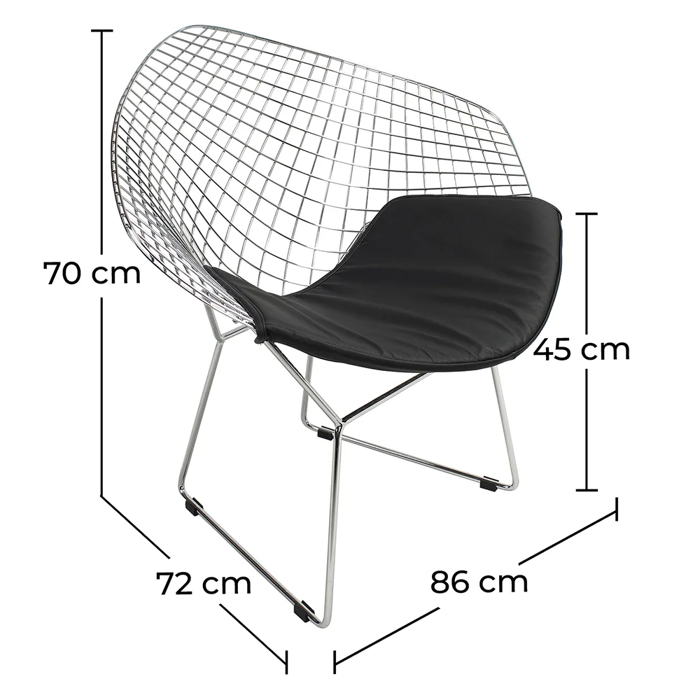 Silla de Salón- Silla de Diseño en Acero - Berty  image 10
