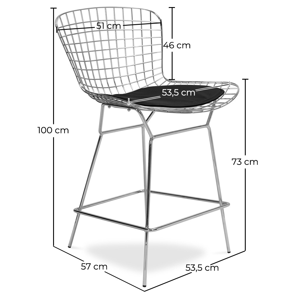 Taburete de Diseño Rejilla de Metal - Lived image 10