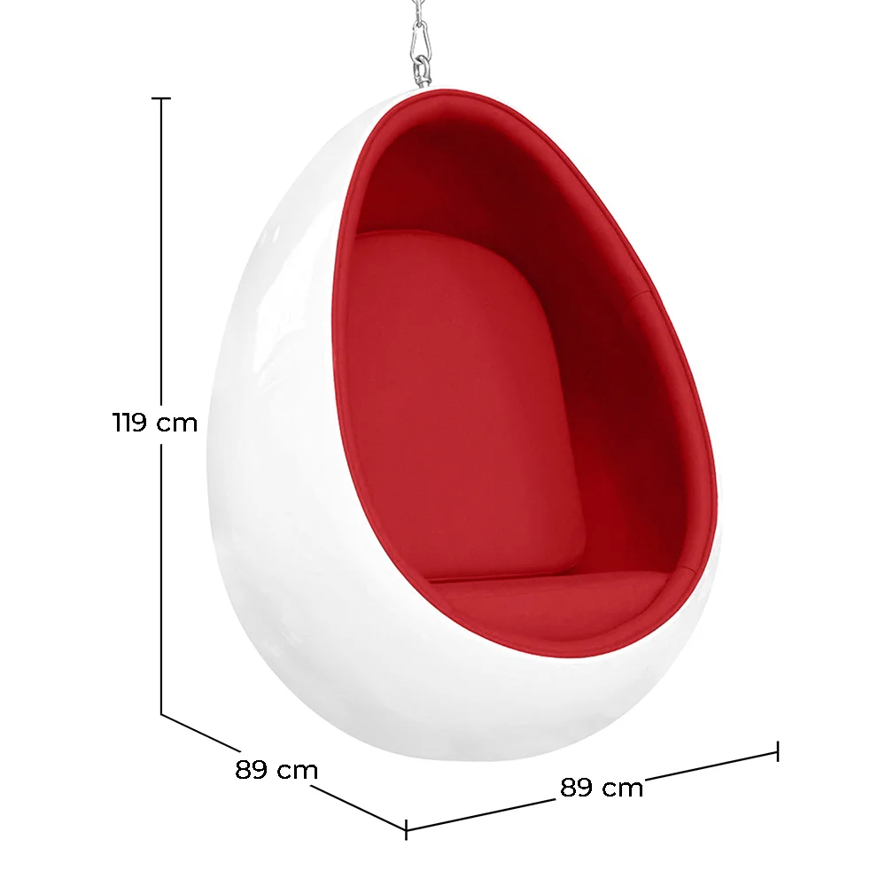 Sillón Colgante Diseño Huevo -  Tapizado en Tela - Eny image 10