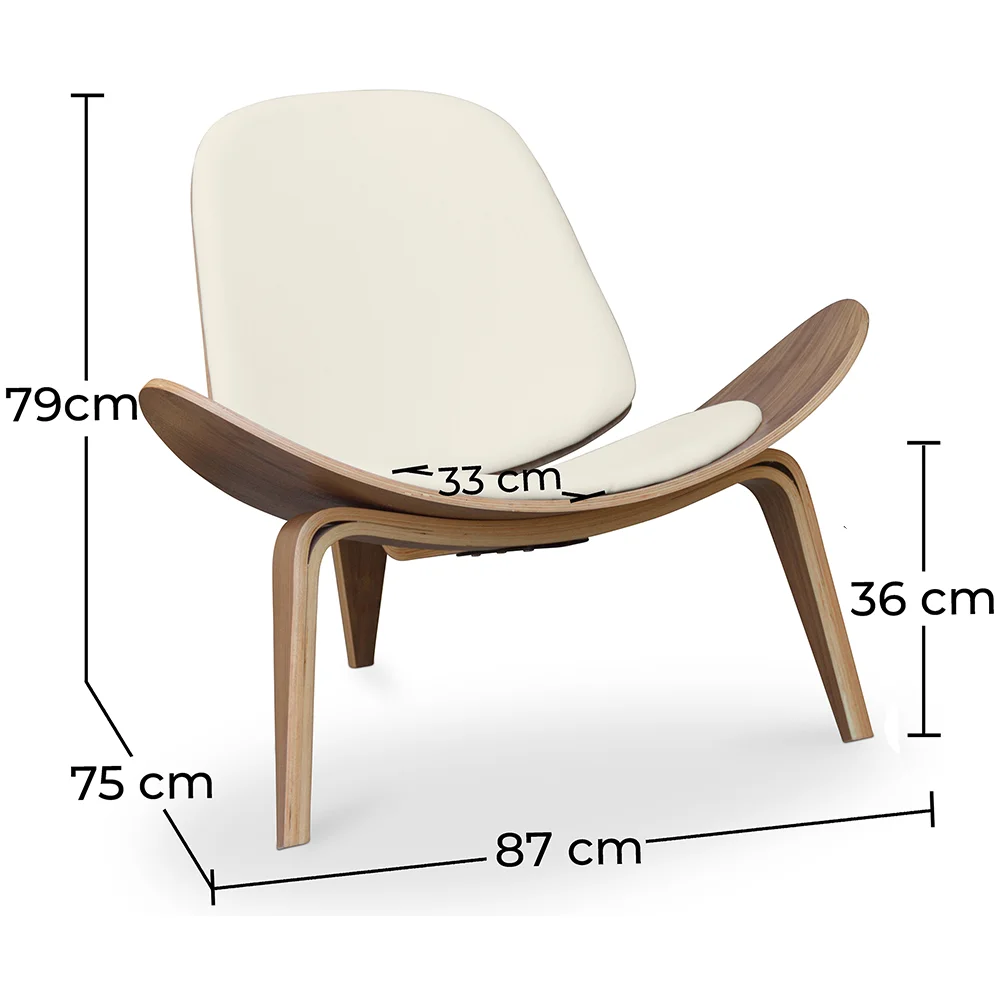 Butaca de diseño - Sillón Escandinavo - Tapizado Polipiel - Lucy image 10
