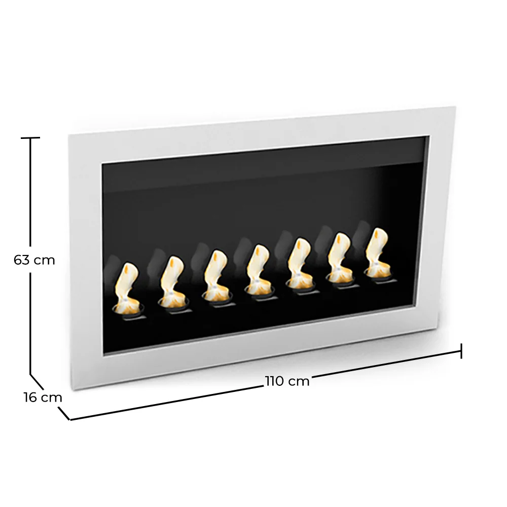 Chimenea Contemporánea de Etanol de Pared - VPF-FD50-BLANCO image 10