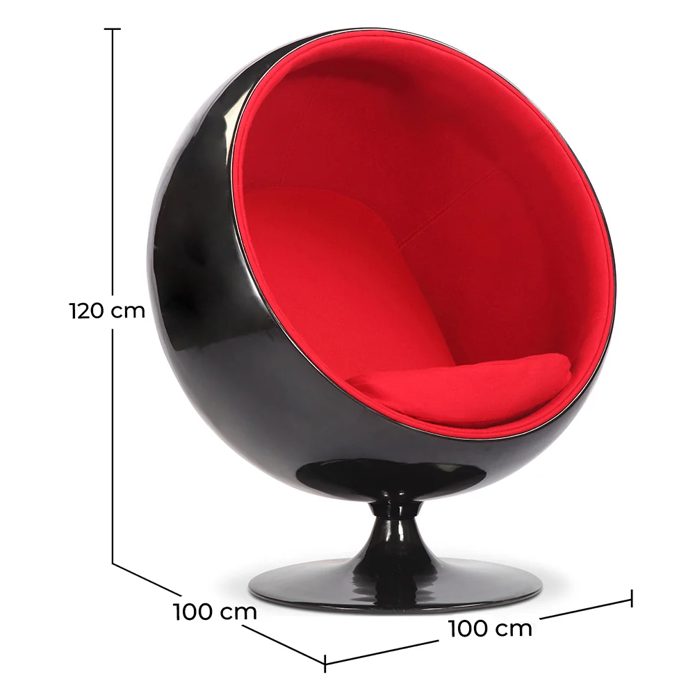 Sillón Diseño Bola -  Tapizado en Tela - Baller image 10