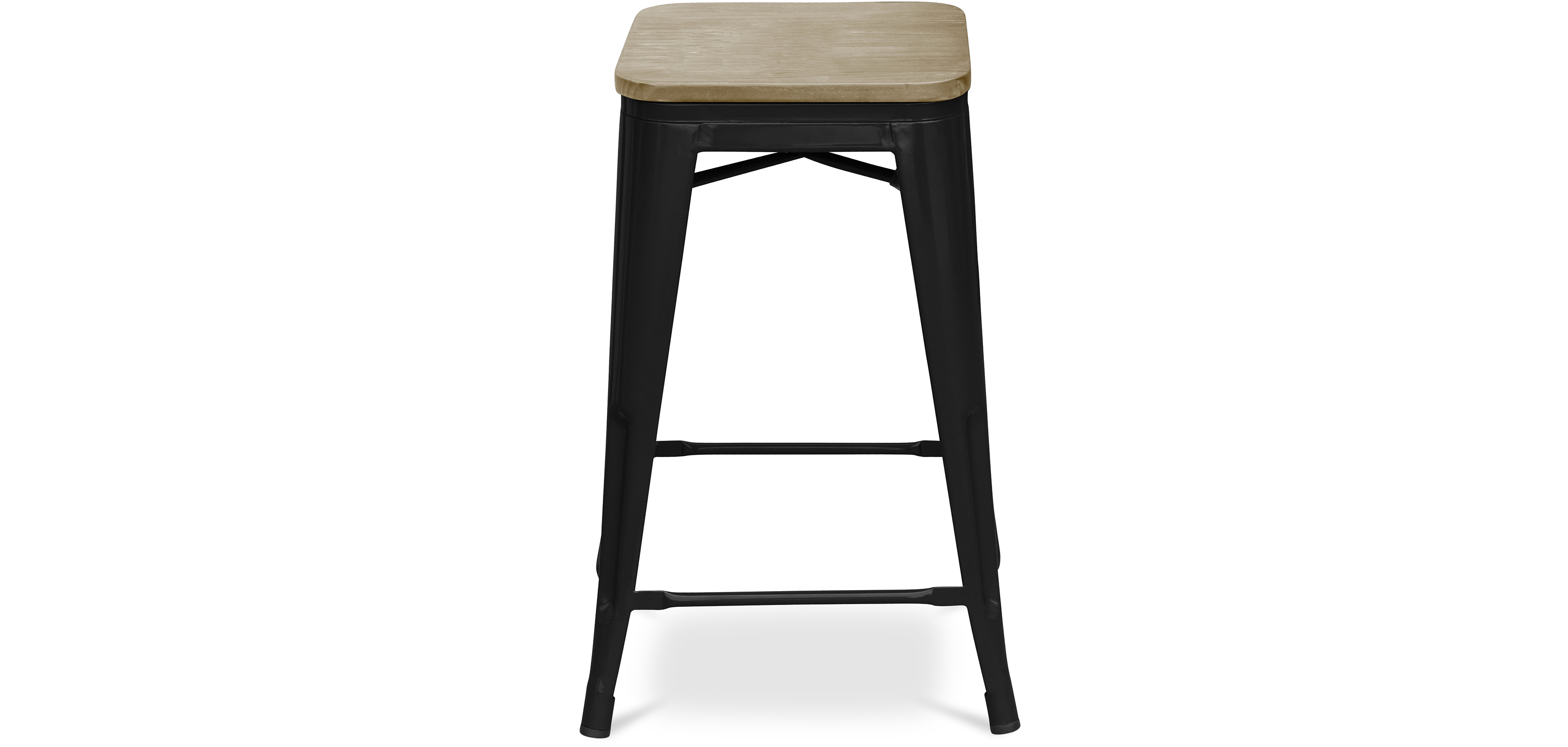 Taburete de Bar Diseño Industrial - Madera y Acero - 61cm - Stylix - Imagen 5 de 20