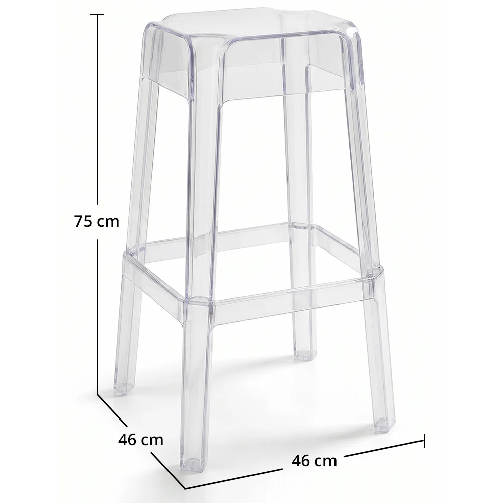 Taburete Diseño Transparente - 75cm -  Victoria Queen image 10