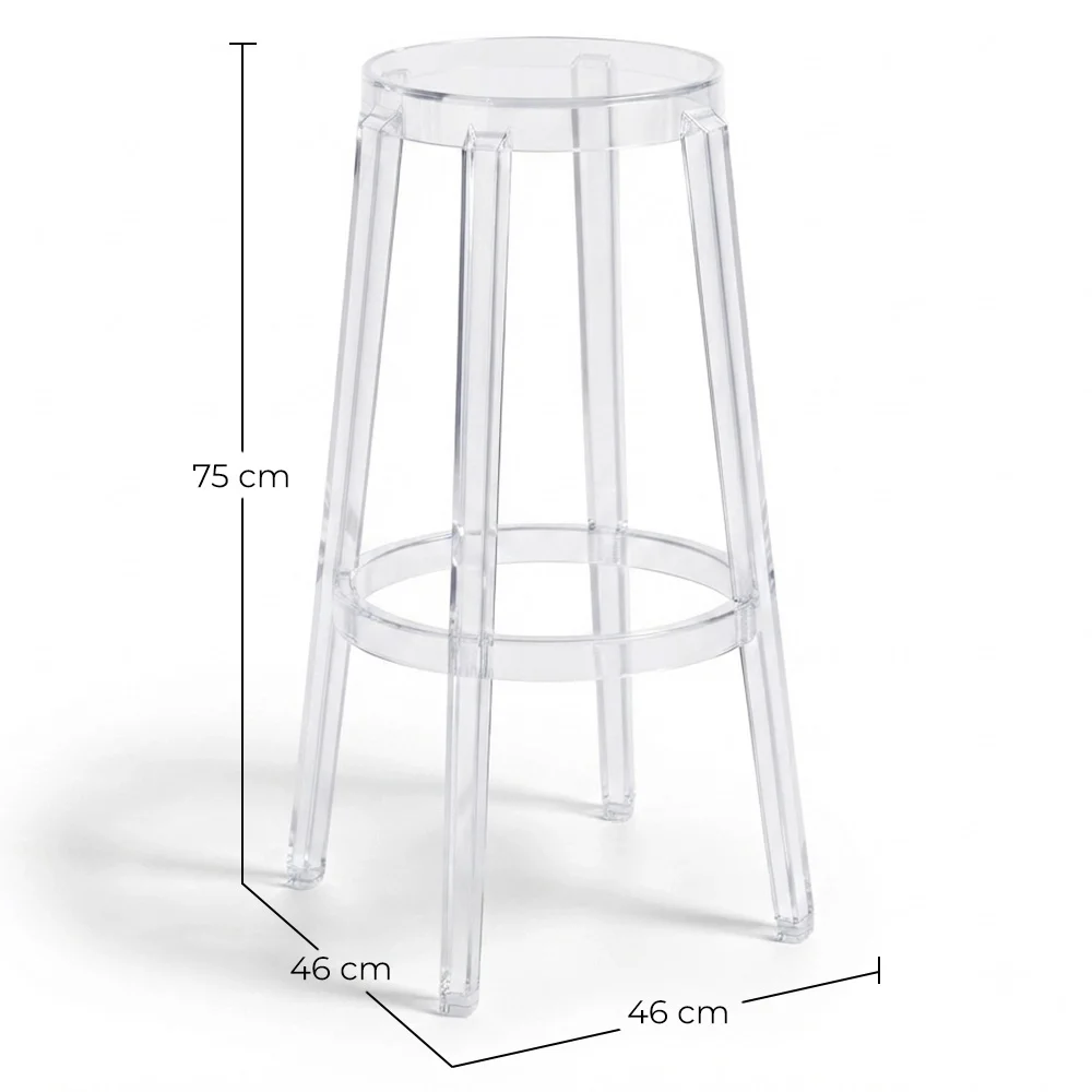 Taburete Diseño Transparente - 75cm -  Arthur image 10