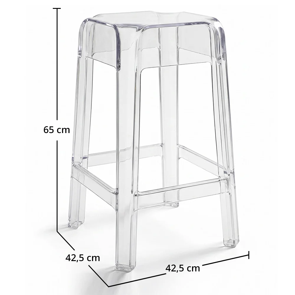 Taburete Diseño Transparente - 65cm -  Victoria Queen image 10