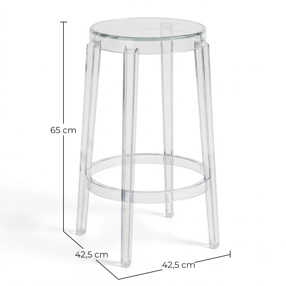 Taburete Diseño Transparente - 65cm -  Arthur image 10