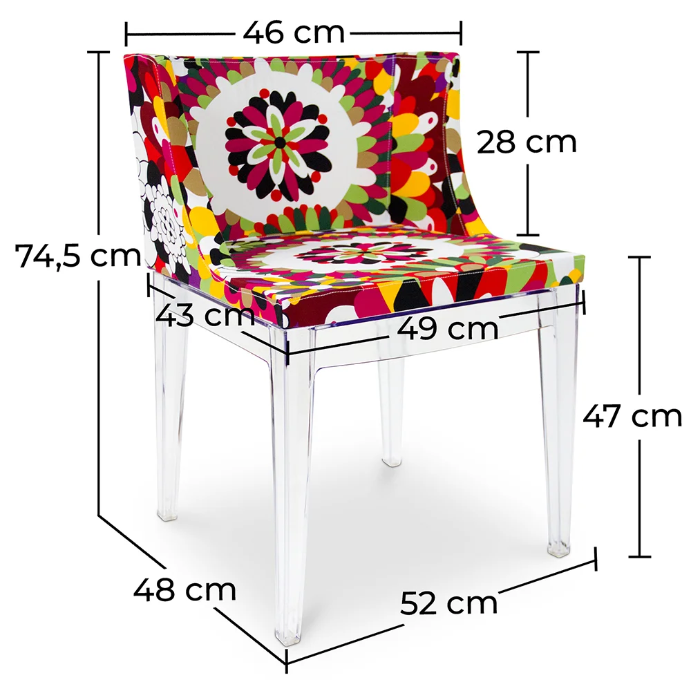 Silla de Comedor - Patas Transparentes - Diseño Estampado - Miss Style image 10