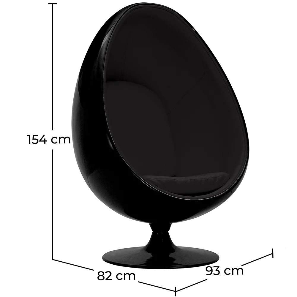 Sillón de Diseño Huevo - Tapizado en Polipiel - Eny image 10