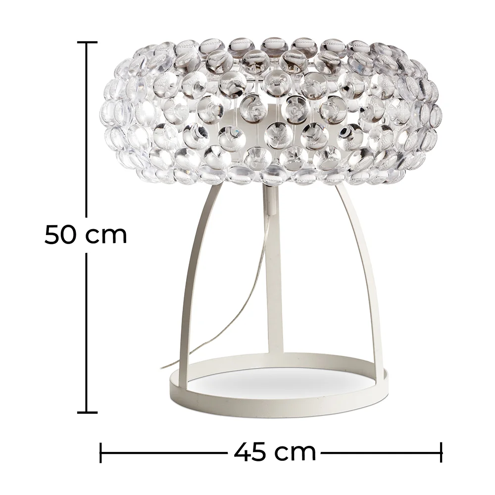 Lámpara de Mesa - Lámpara de Salón Botones de Cristal - Grande - Savoni  image 10
