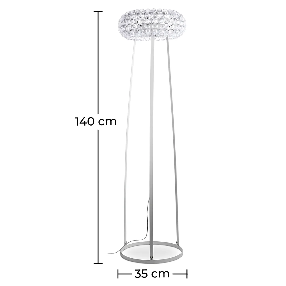 Lámpara de Pie - Lámpara de Salón Botones de Cristal - Savoni  image 10