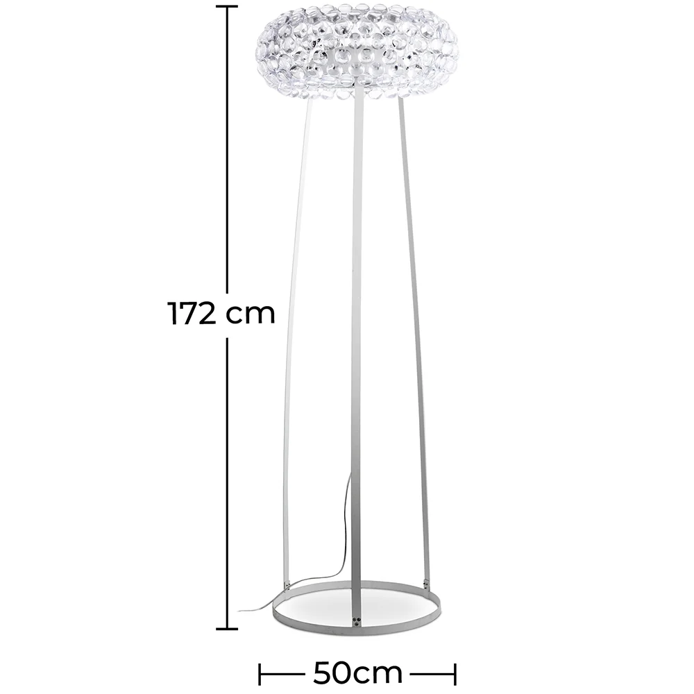 Lámpara de Pie - Lámpara de Salón Botones de Cristal - Grande - Savoni  image 10