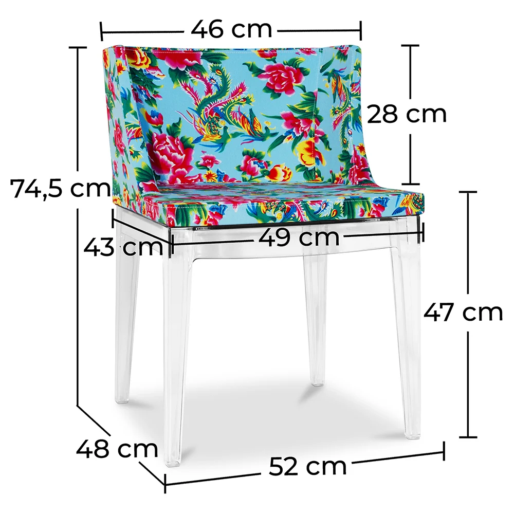 Silla de Comedor - Patas Transparentes - Diseño Estampado - Mademoiselle  image 10