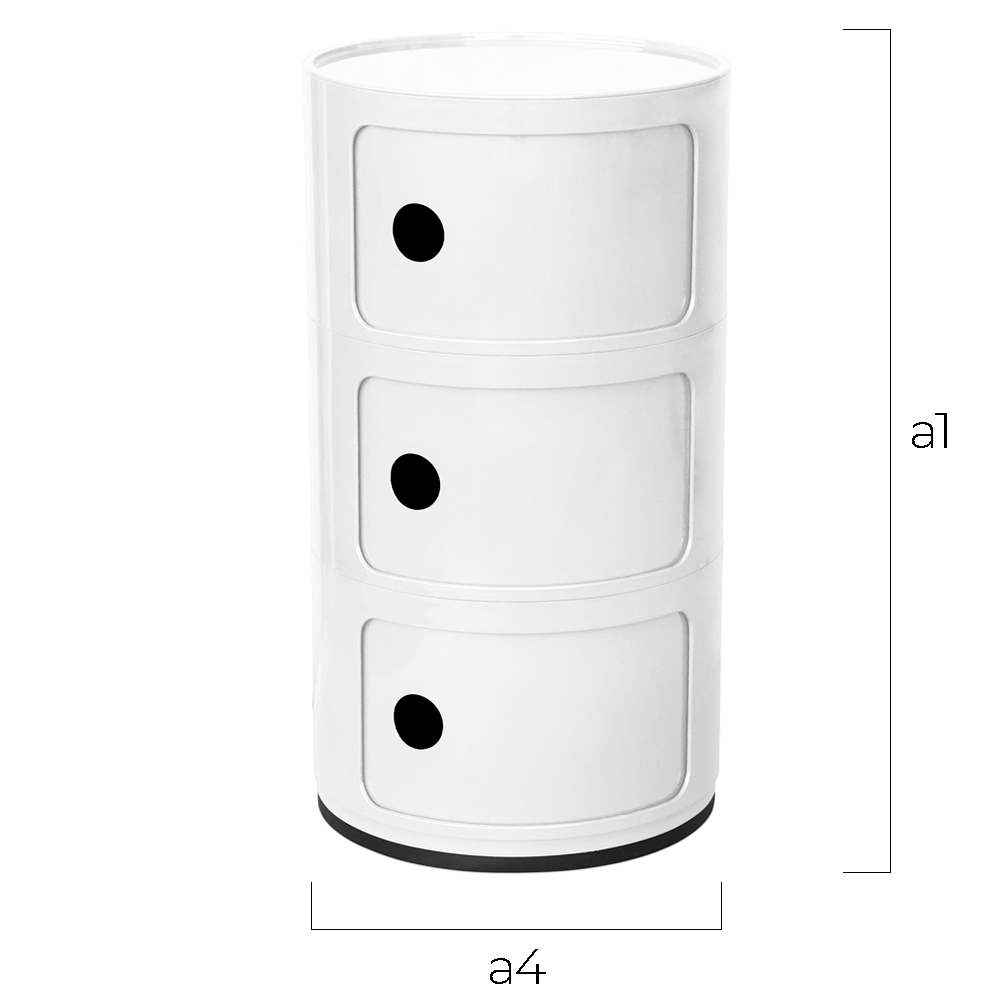 Mueble Contenedor de Almacenaje - 3 Cajones - Caracas image 10