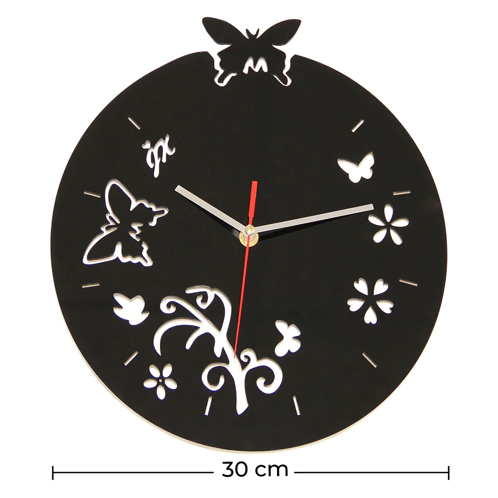 Reloj de Pared Mariposas y Flores image 10