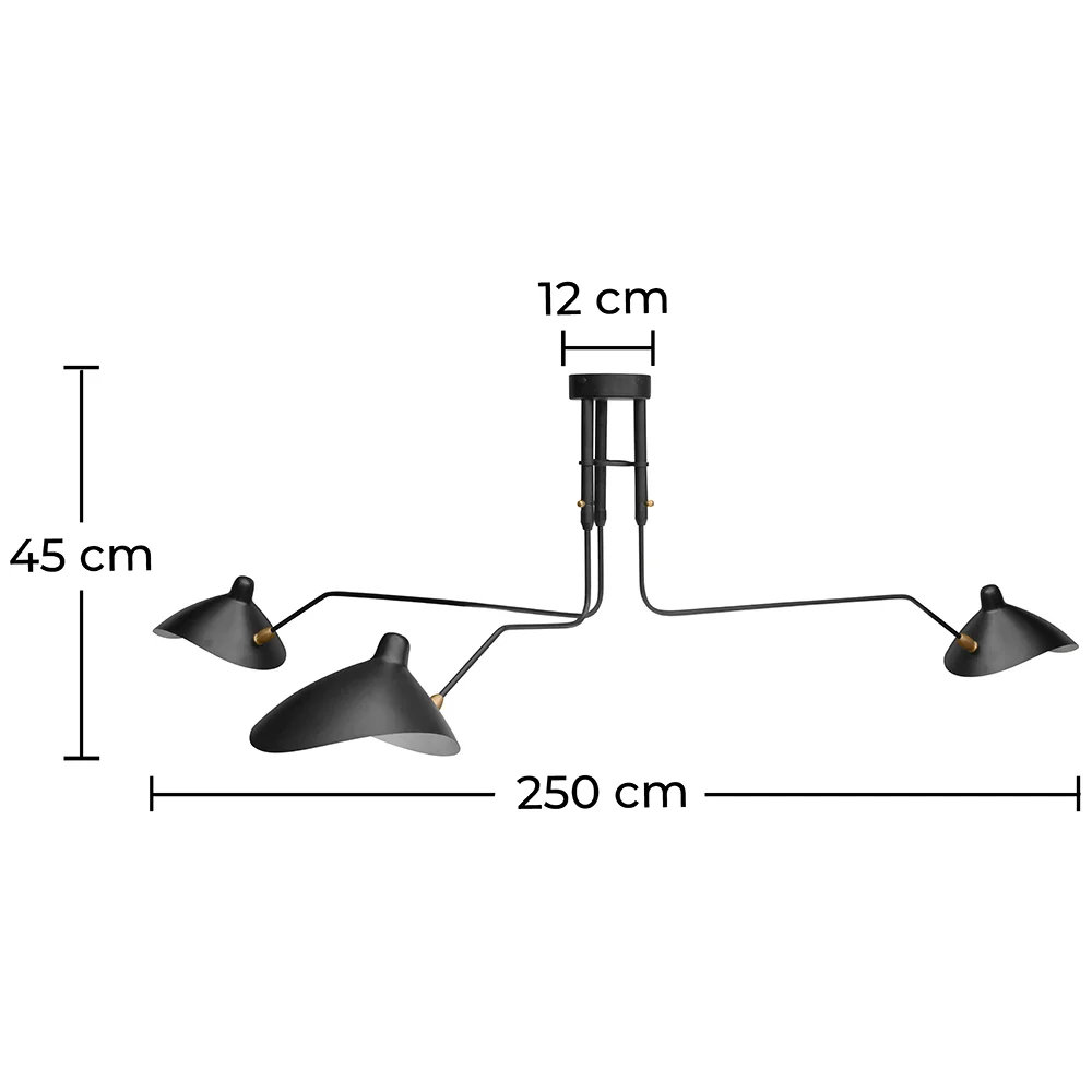Lámpara de Techo - Lámpara Flexo - 3 brazos - George  image 10