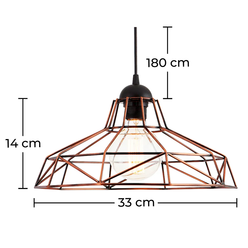 Lámpara de Techo Diseño Industrial - Lámpara Colgante Retro - Nova image 10