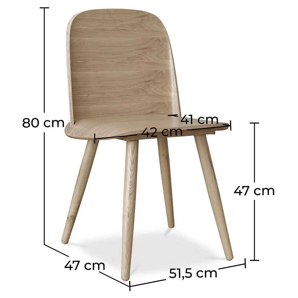 Silla de Comedor de Madera - Estilo Escandinavo  - Berd image 10