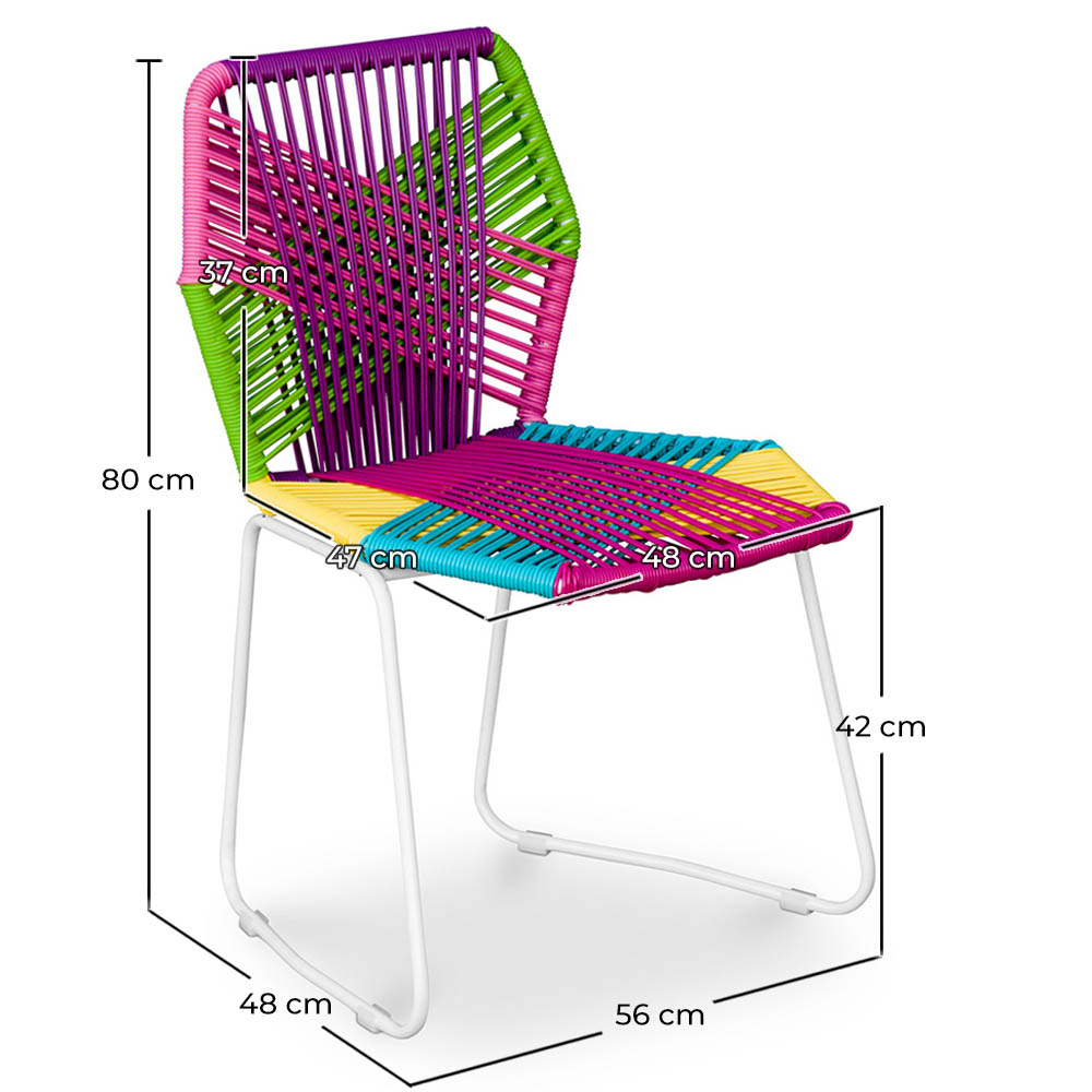 Silla de Exterior - Silla de Jardín - Multicolor - Frony image 10