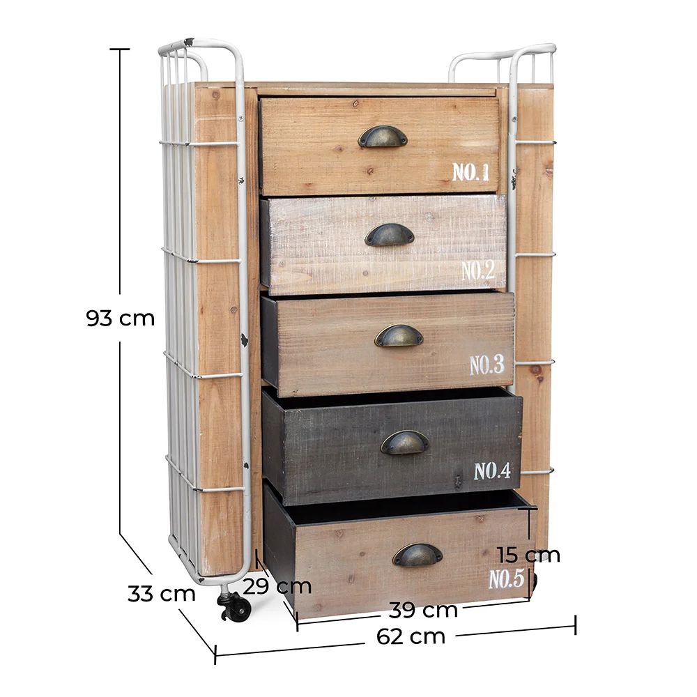 Cajonera de Madera - Diseño Industrial - Joy image 10