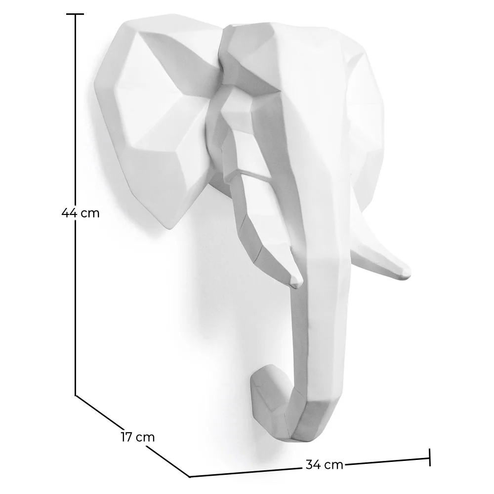 Cabeza de elefante origami Resina image 10