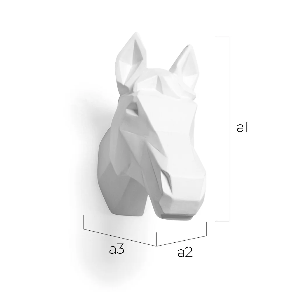 Cabeza de caballo origami Resina image 10