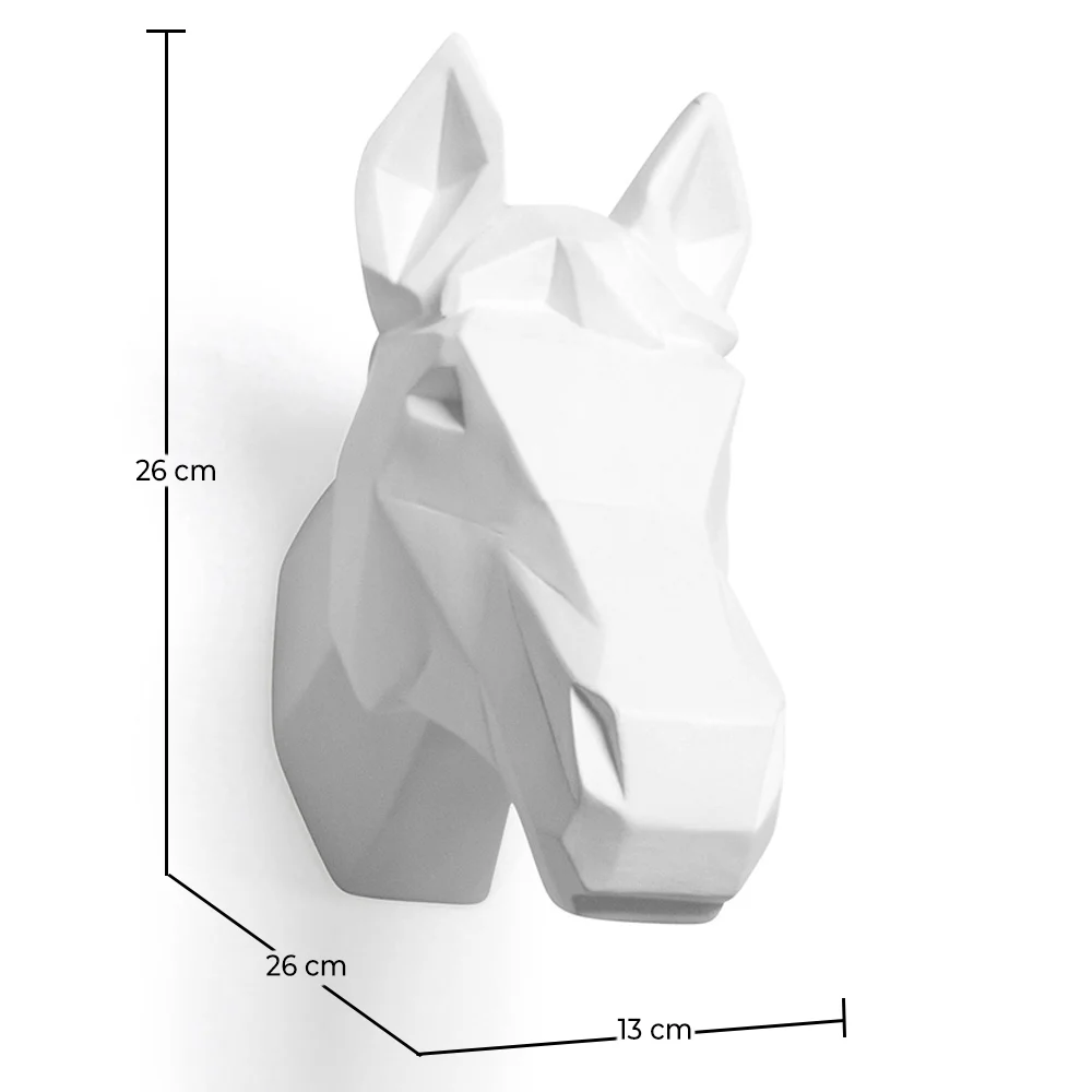 Cabeza de caballo origami Resina image 10