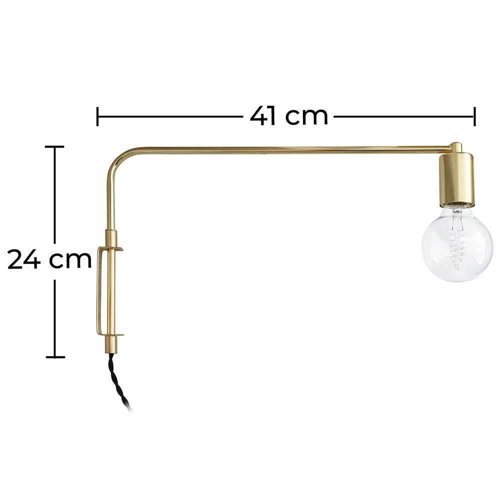 Lámpara Aplique de Pared - Tubo Dorado - Siena image 10
