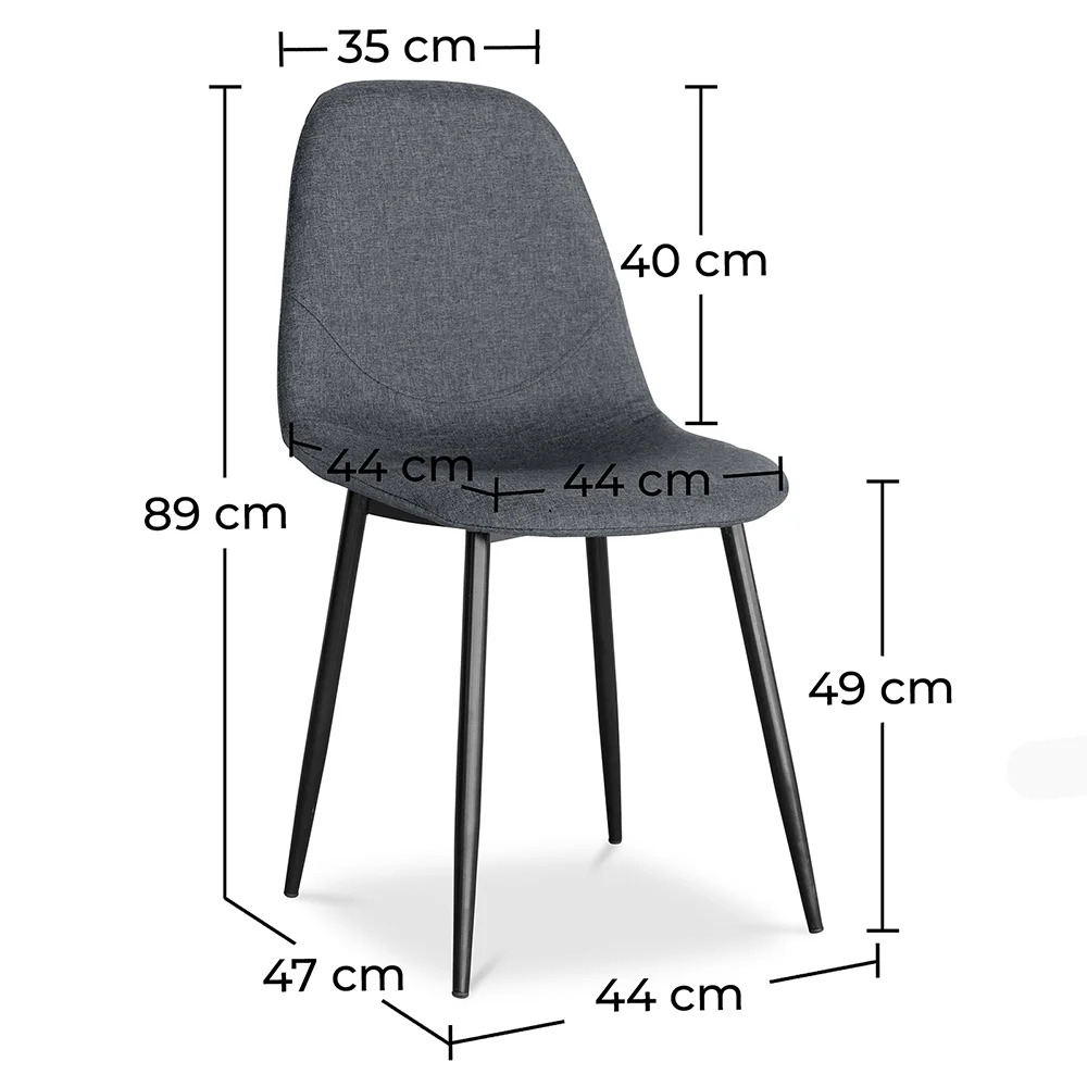Silla de Comedor - Tapizada en Tela – Faby image 10