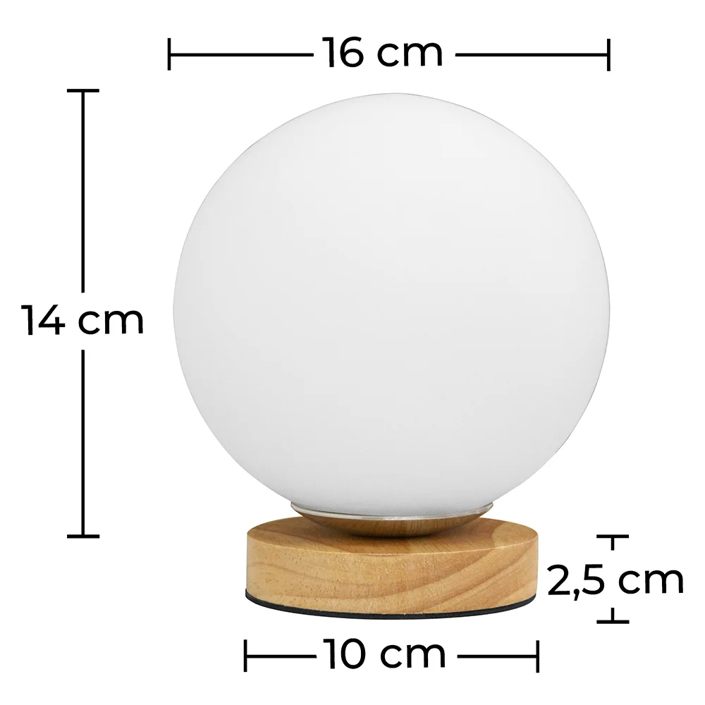 Lámpara de Mesa - Lámpara de Salón Diseño Globo - Mon image 10