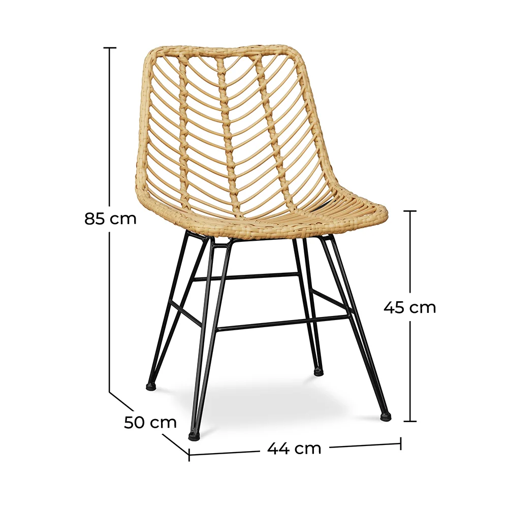 Silla de Comedor Ratán - Estilo Boho - Mia image 10