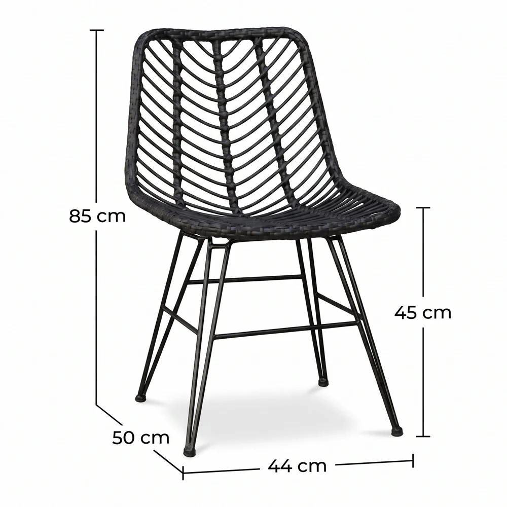 Silla de Comedor Ratán - Estilo Boho - Mia image 10