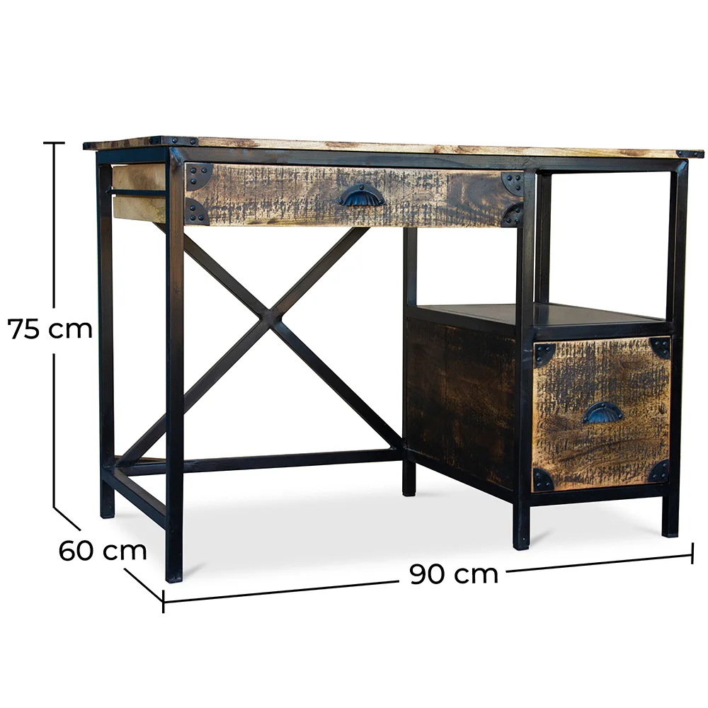 Escritorio de Madera con cajones  - Diseño Industrial - Nashville  image 10