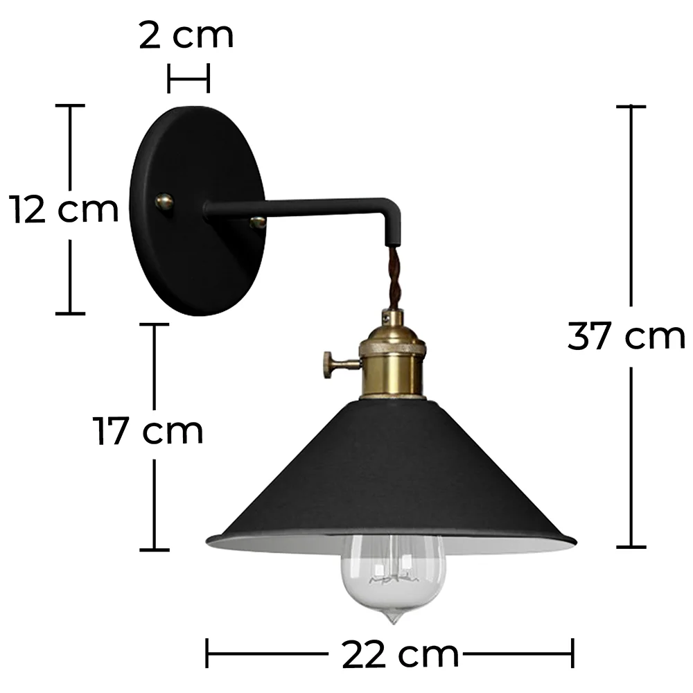 Lámpara Aplique de Pared - Diseño Vintage - Curie  image 10