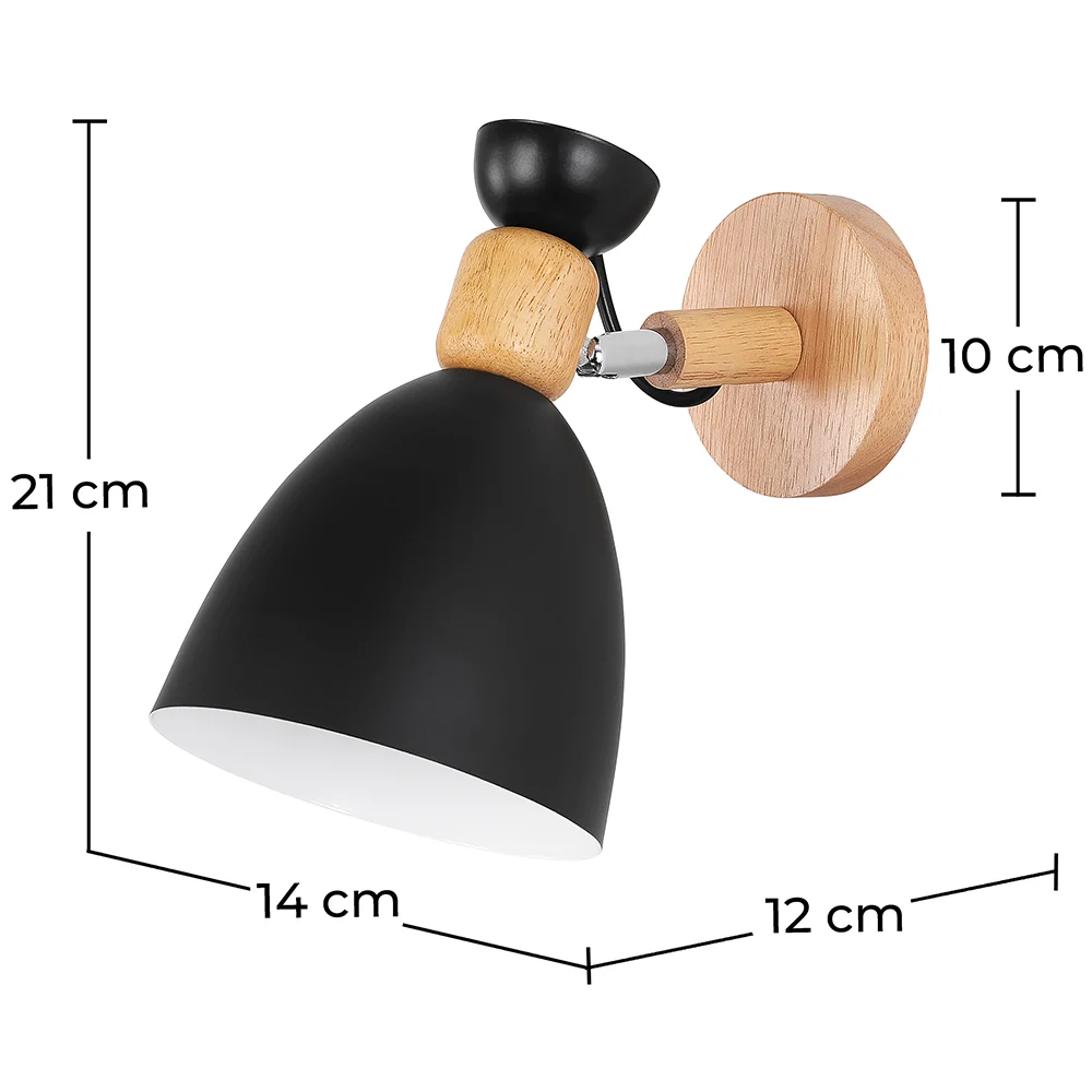 Lámpara Aplique de Pared - Estilo Escandinavo - Metal y Madera - Jorson  image 10