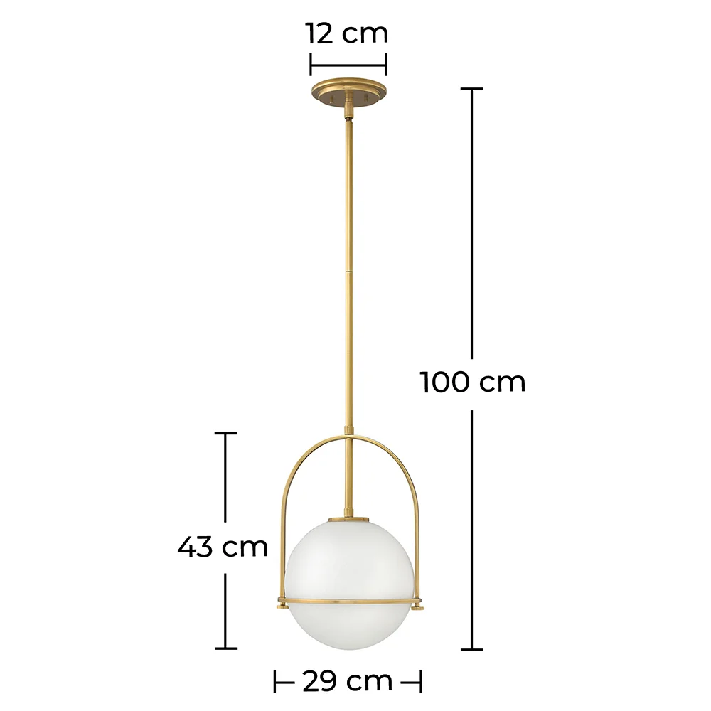 Lámpara de Techo Bola de Cristal - Lámpara Colgante Dorada - Anette image 10