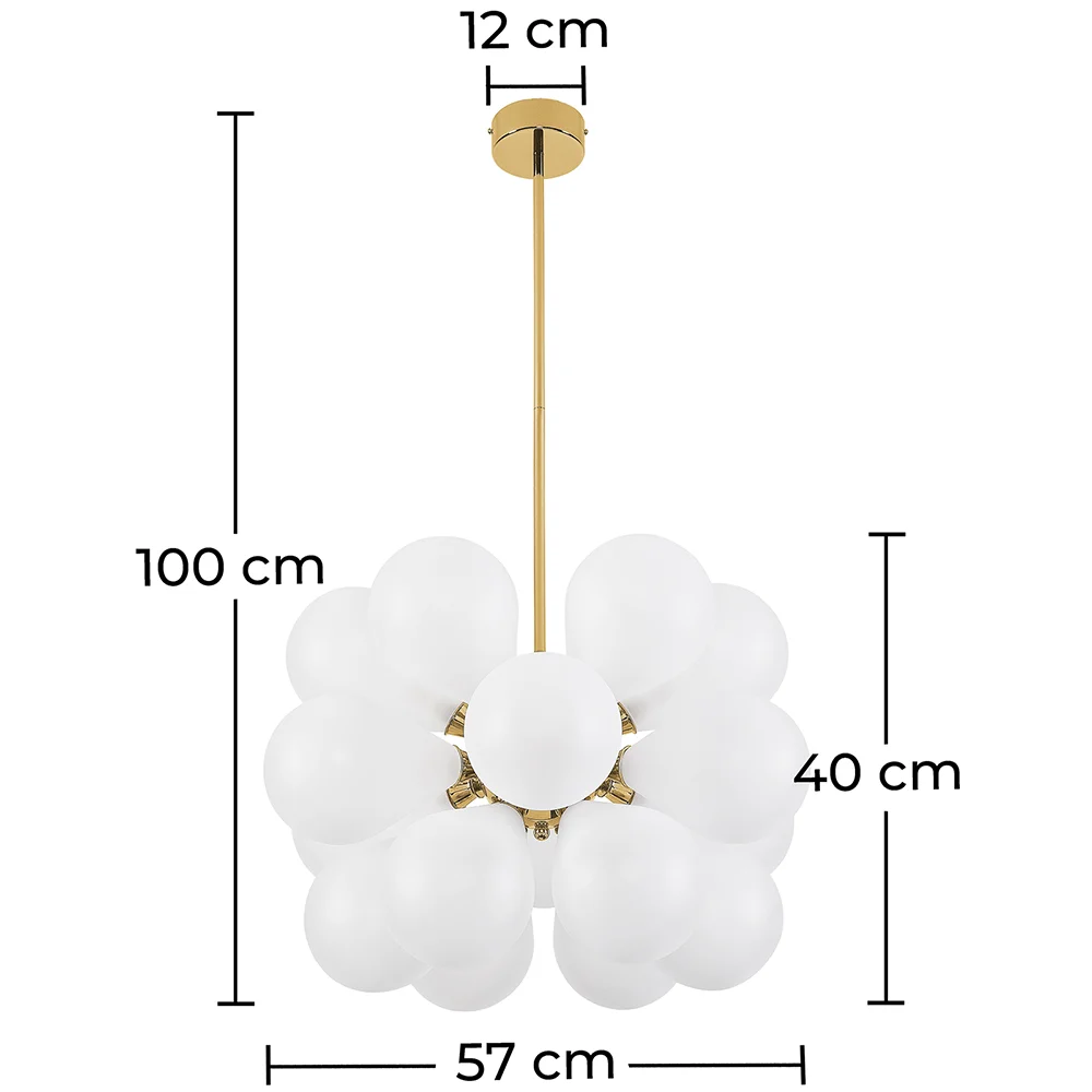 Lámpara de Techo Bolas Cristal - Lámpara Colgante - Jacobella  image 10