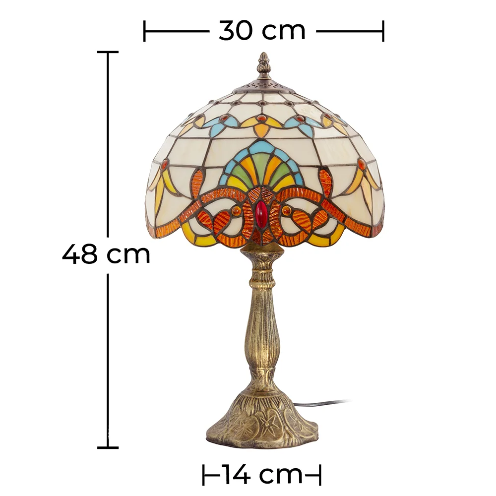 Lámpara de Mesa - Lámpara de Salón Tiffany - Vintage image 10