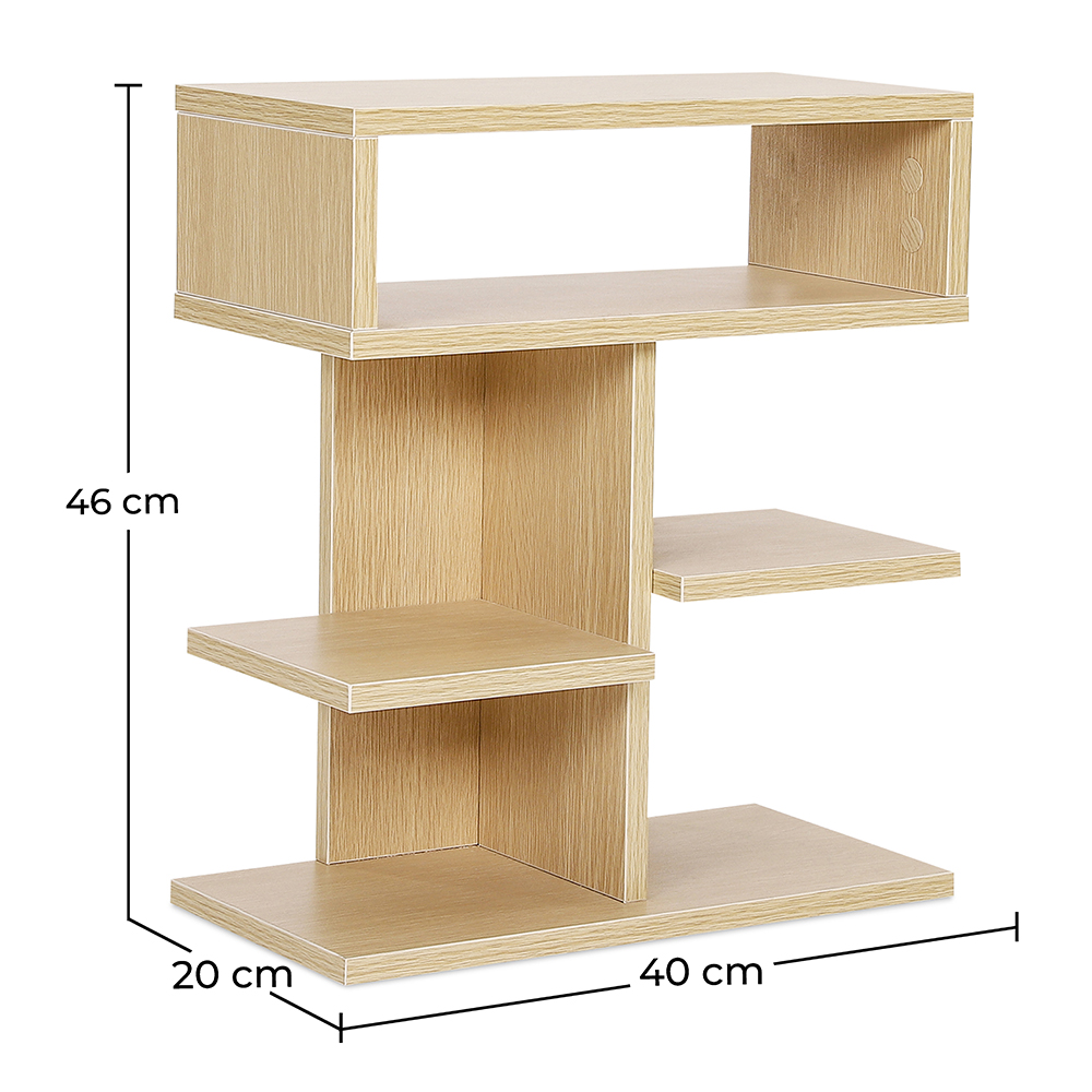 Estantería baja estilo escandinavo con 5 compartimentos - Madera image 10