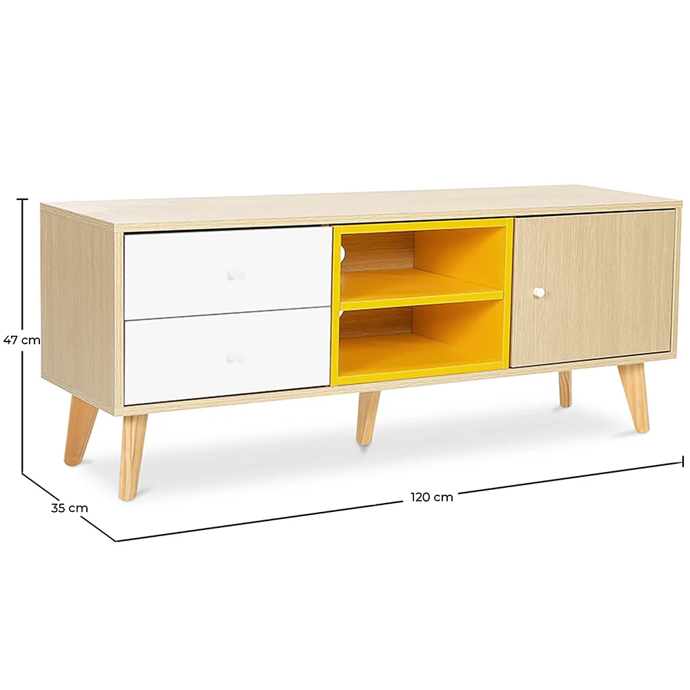 Mueble TV de Madera - Diseño Escandinavo - Daven image 10